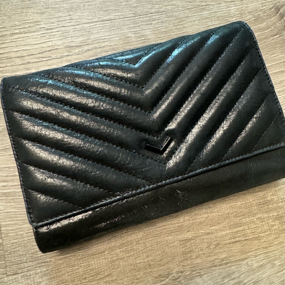 Botkier Soho Black Quilted Clutch